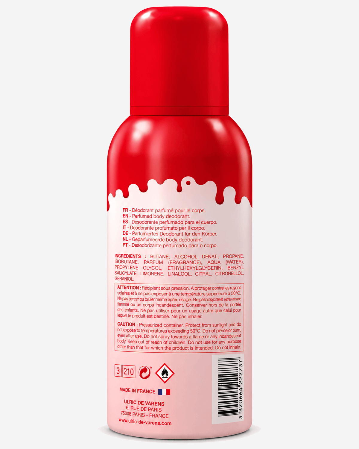 Ulric de Varens  Sweet Pomme D'Amour Body Fragrance Deo 150 Ml