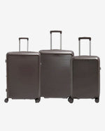 Echolac Sense 56+67+78cm Hardcase Expandable 4 Double Wheel 3 Piece Luggage Trolley Set