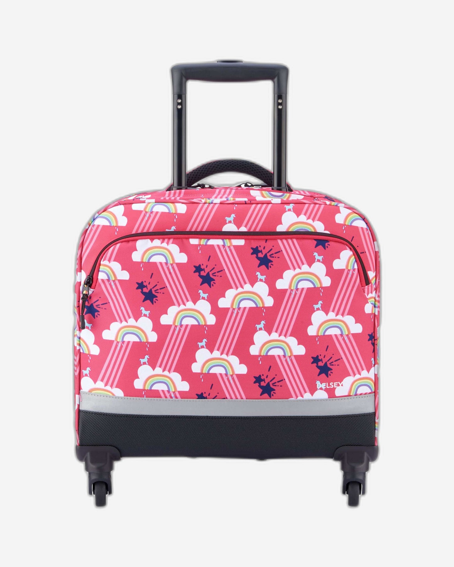 Delsey Paris Back to School 2021 Vertical Wheeled School Bag Pink