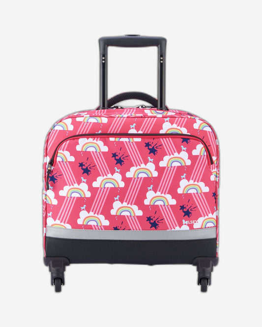 Delsey Paris Back To School 2021 Vertical Wheeled School Bag Pink