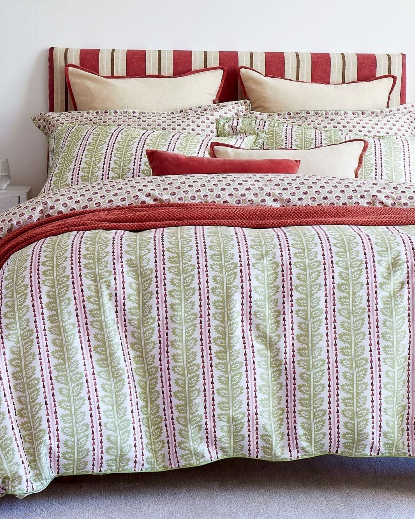 Christy "Folia" Duvet Cover Sets in Celery