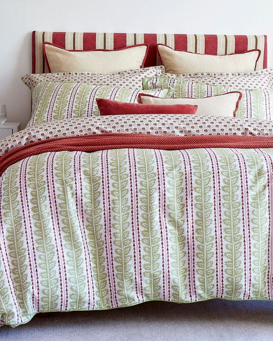 Christy "Folia" Duvet Cover Sets in Celery