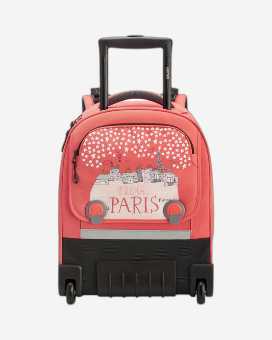 Delsey Paris Back To School 2021 Vertical Wheeled School Bags Coral / Pink