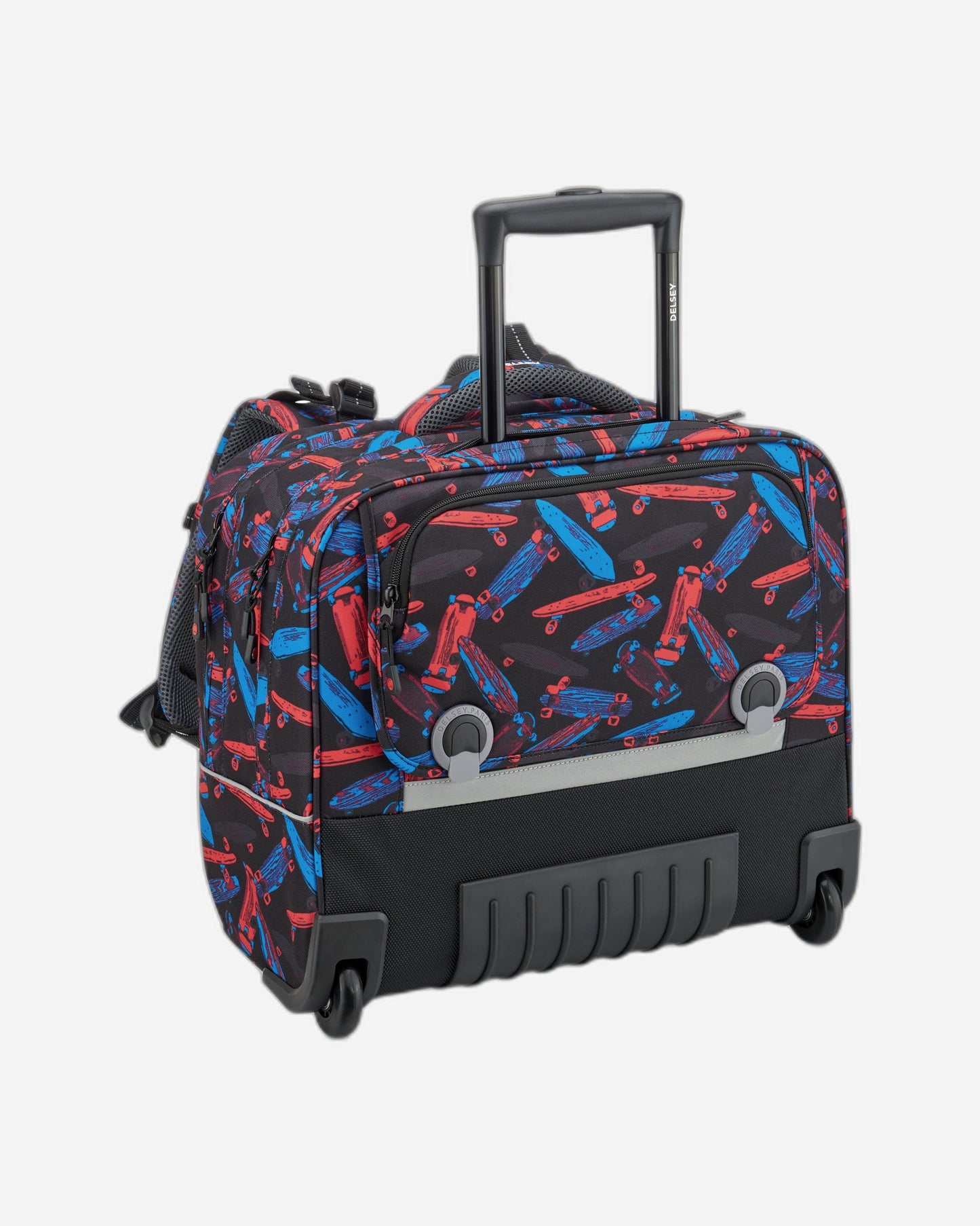 Delsey Paris Back to School 2021 Horizontal Wheeled School Bag Black