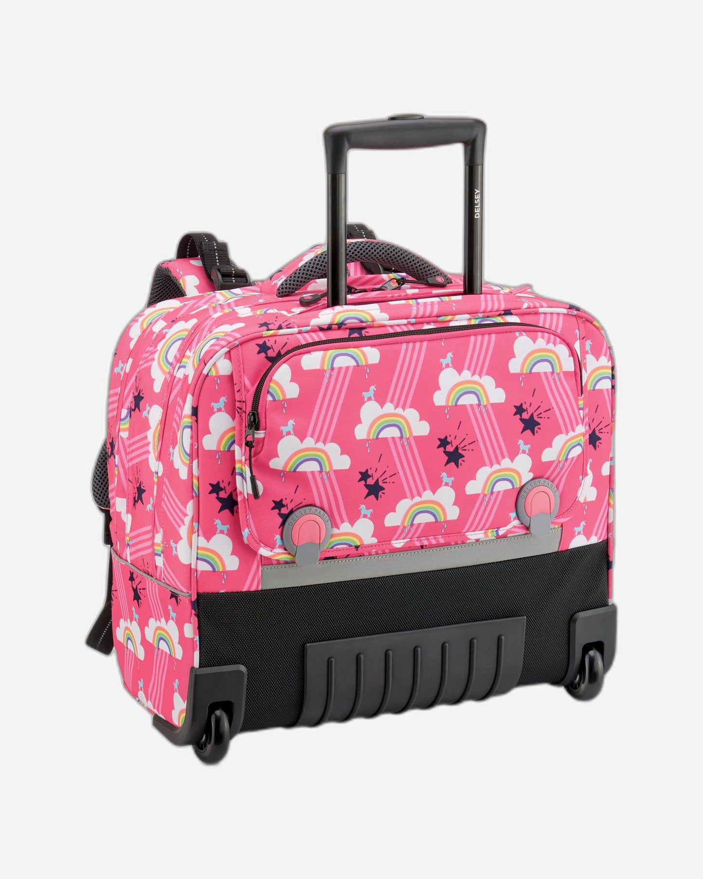 Delsey Paris Back to School 2021 Horizontal Wheeled School Bag Pink