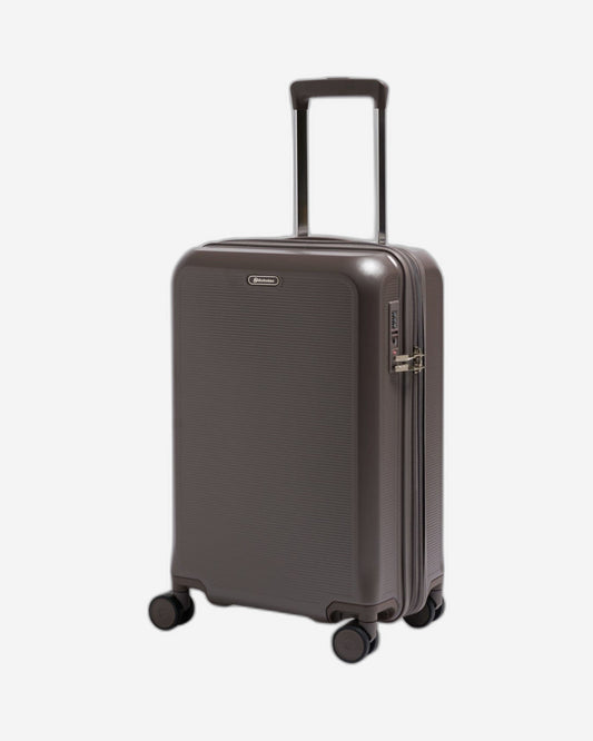 Echolac Sense 56cm Hardcase Expandable 4 Double Wheel Cabin Luggage Trolley Metallic Brown - CHT0023S -20 Metallic Brown