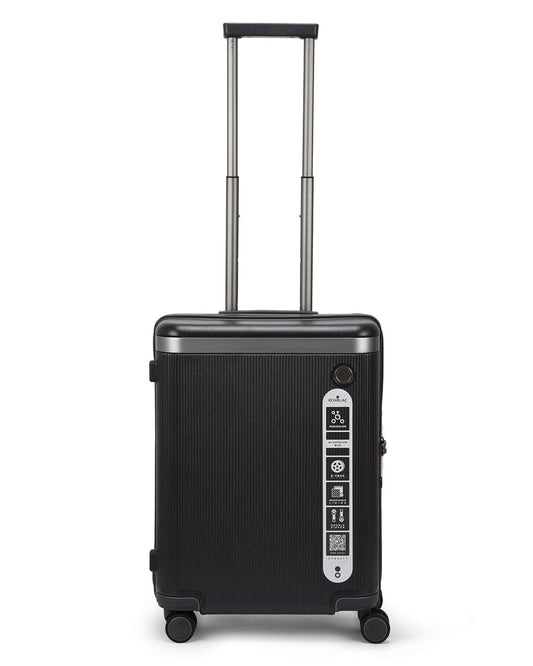 Echolac Dynasty 55cm Hardcase Non-Expandable 4 Double Wheel Cabin Luggage Trolley Vulcan Grey - PC142 20 VULCAN GREY