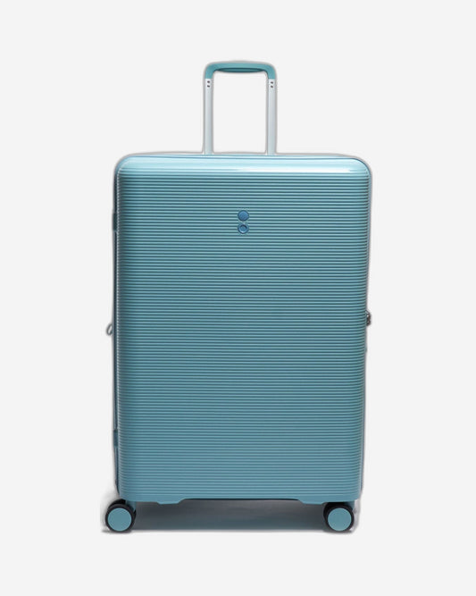 Echolac Forza 65cm Hardcase Expandable 4 Double Wheel Check-In Luggage Trolley Coastal Blue - PW005 24 Coastal Blue