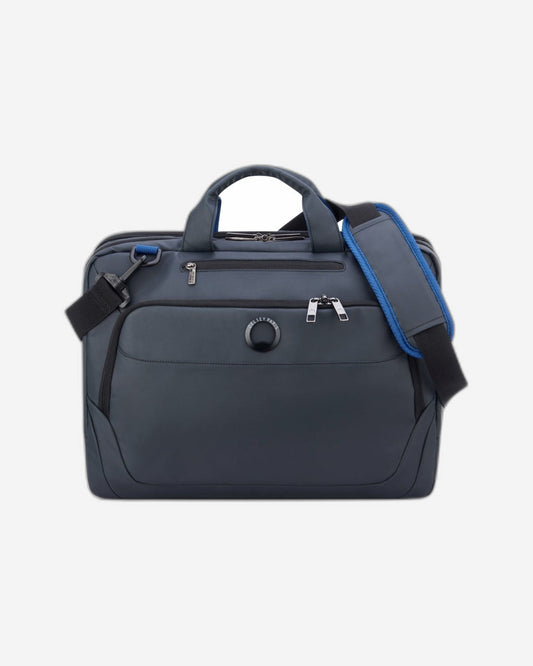 Delsey Paris Parvis Plus  Laptop Case Satchel  Water Resistant Grey