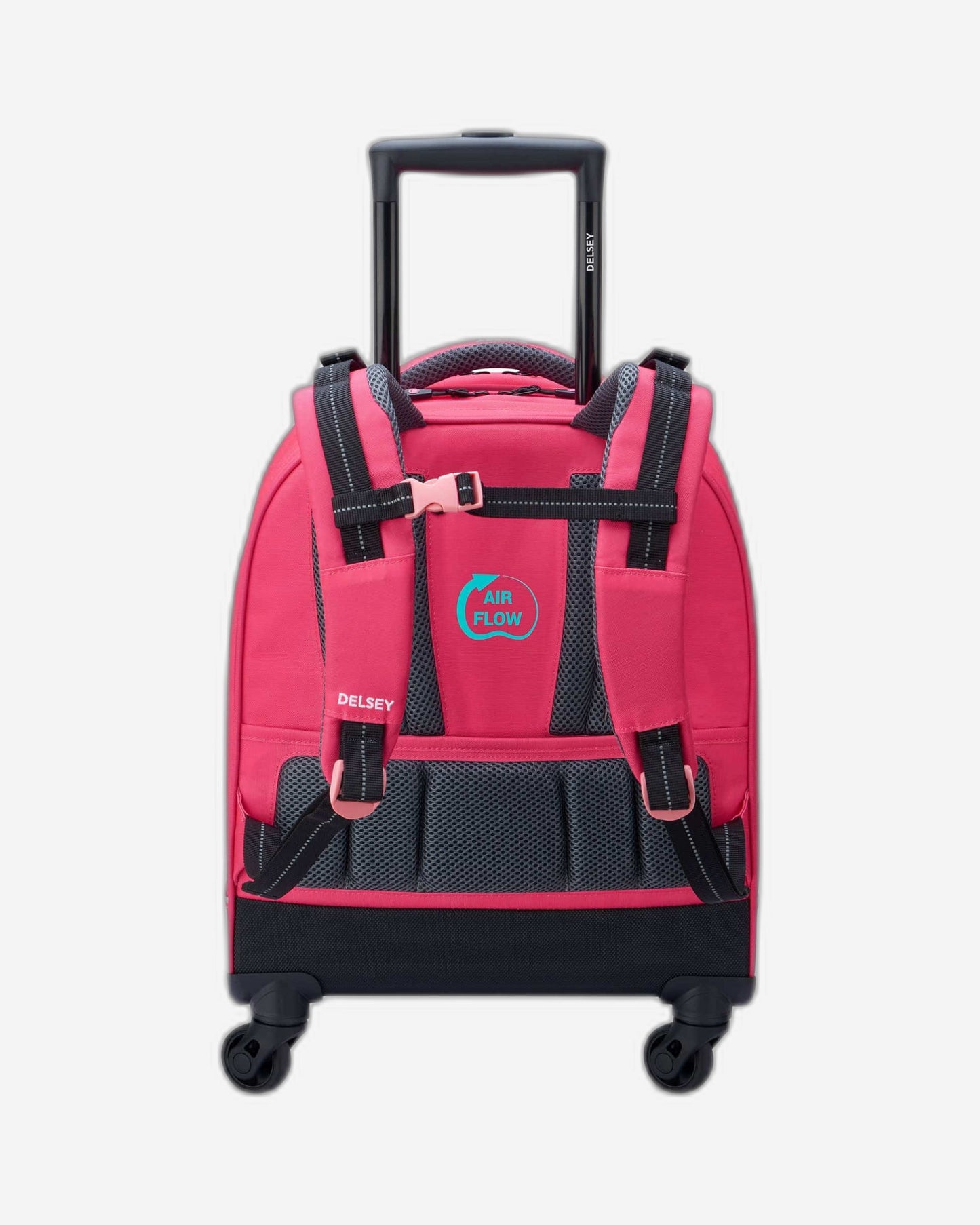 Delsey Paris Back to School 2022 Vertical Wheeled School Bag Pink