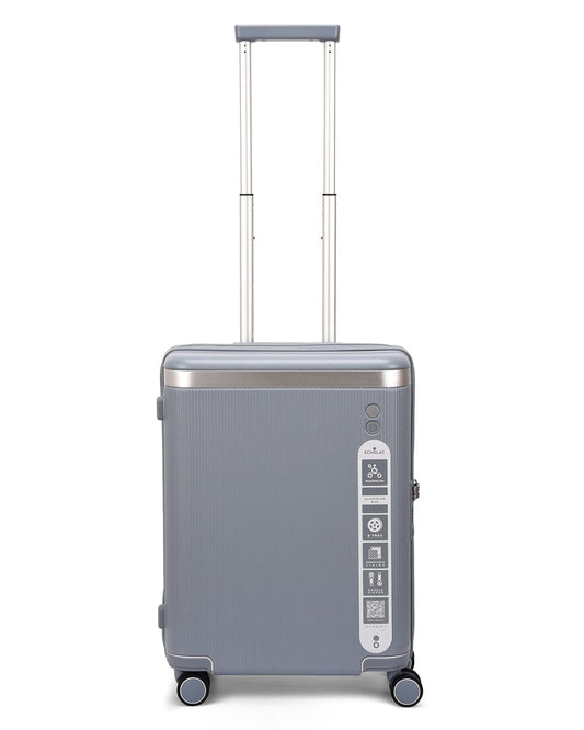 Echolac Dynasty 55cm Hardcase Non-Expandable 4 Double Wheel Cabin Luggage Trolley Ice Blue - PC142