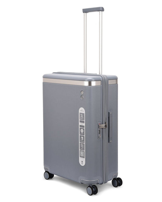 Echolac Dynasty 67cm Hardcase Non-Expandable 4 Double Wheel Check-In Luggage TrolleyIce Ice Blue - PC142A 24 ICE-BLUE