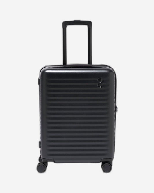 Echolac Celestra 54.5cm Hardcase Non-Expandable 4 Double Wheel Cabin Luggage Trolley Black - PC183 20 WOE Black