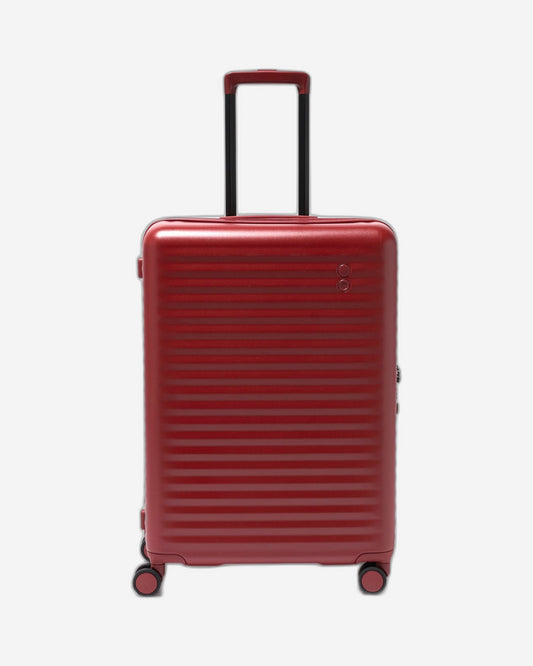Echolac Celestra 65cm Hardcase Non-Expandable 4 Double Wheel Check-In Luggage Trolley Red - PC183 24 WOE Red