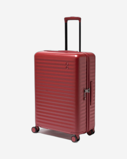 Echolac Celestra 65cm Hardcase Non-Expandable 4 Double Wheel Check-In Luggage Trolley Red - PC183 24 WOE Red