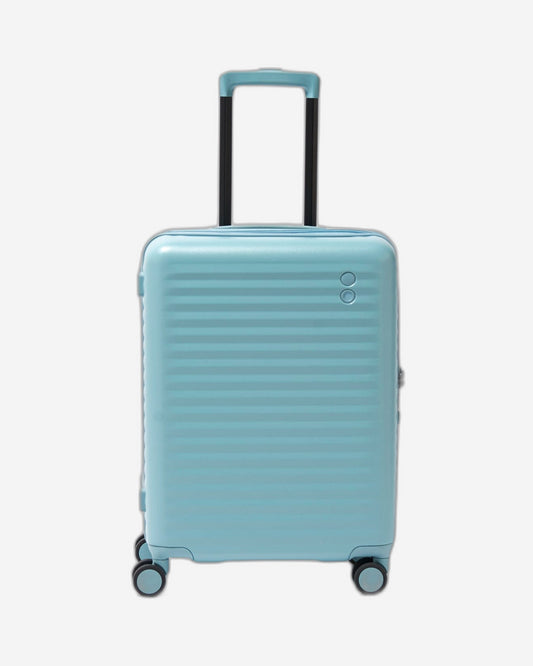 Echolac Celestra 54.5cm Hardcase Non-Expandable 4 Double Wheel Cabin Luggage Trolley Slate Blue - PC183 20 WOE Slate Blue