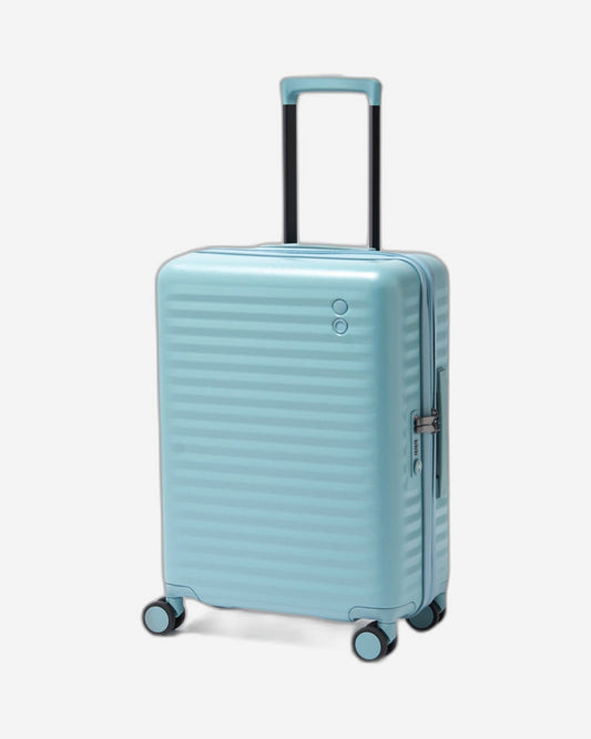 Echolac Celestra 54.5cm Hardcase Non-Expandable 4 Double Wheel Cabin Luggage Trolley Slate Blue - PC183 20 WOE Slate Blue