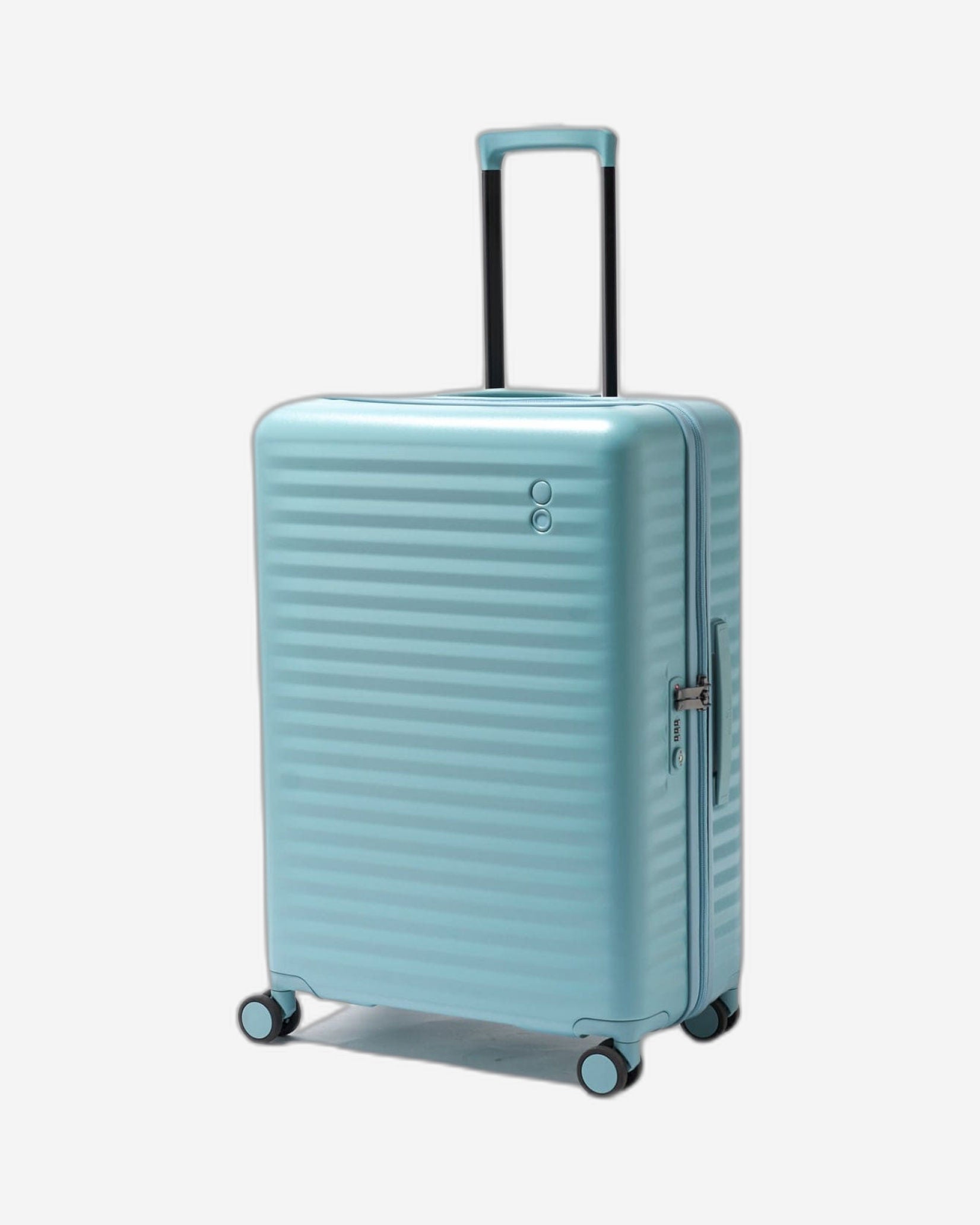 Echolac Celestra 65cm Hardcase Non-Expandable 4 Double Wheel Check-In Luggage Trolley Slate Blue - PC183 24 WOE Slate Blue
