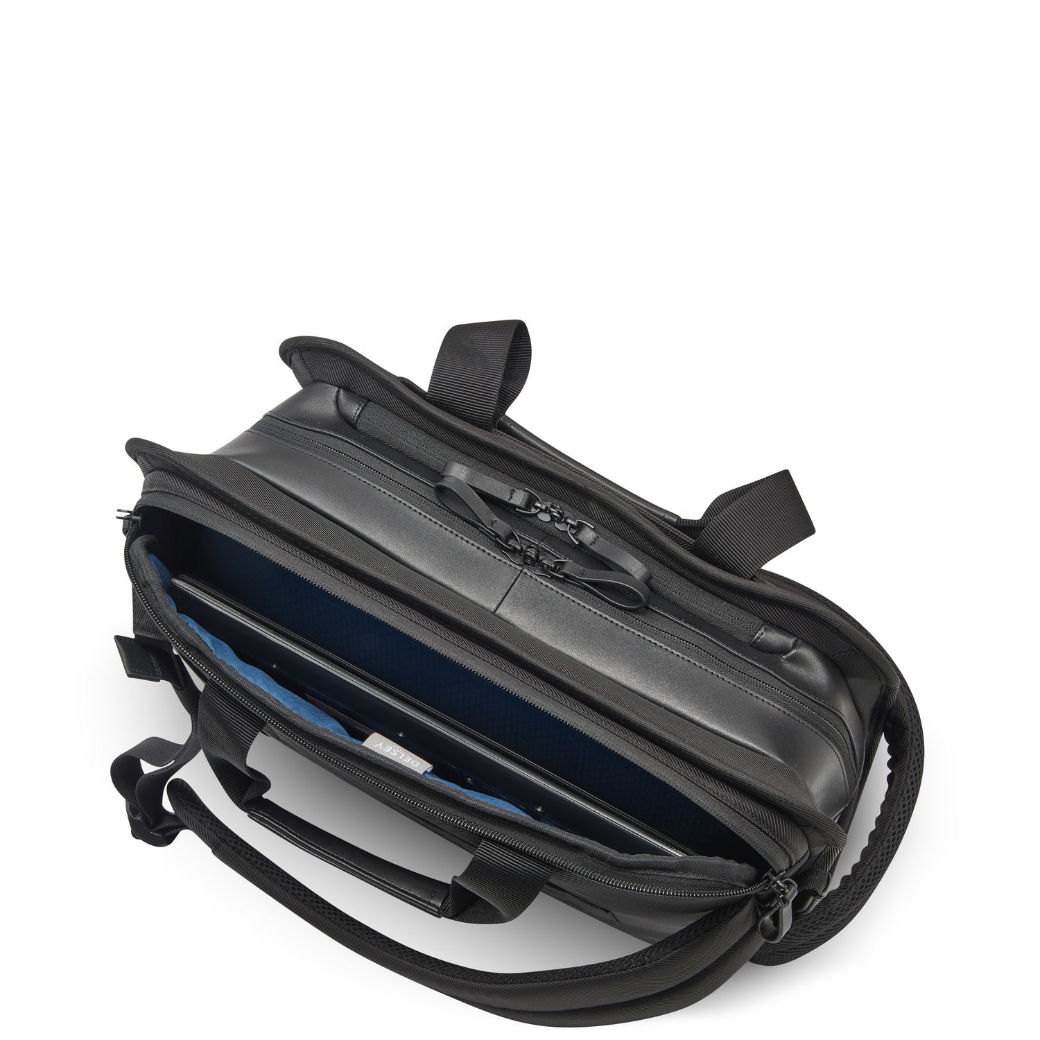 Delsey Paris Arche 2 Compartment Briefcase with Backpack Strap