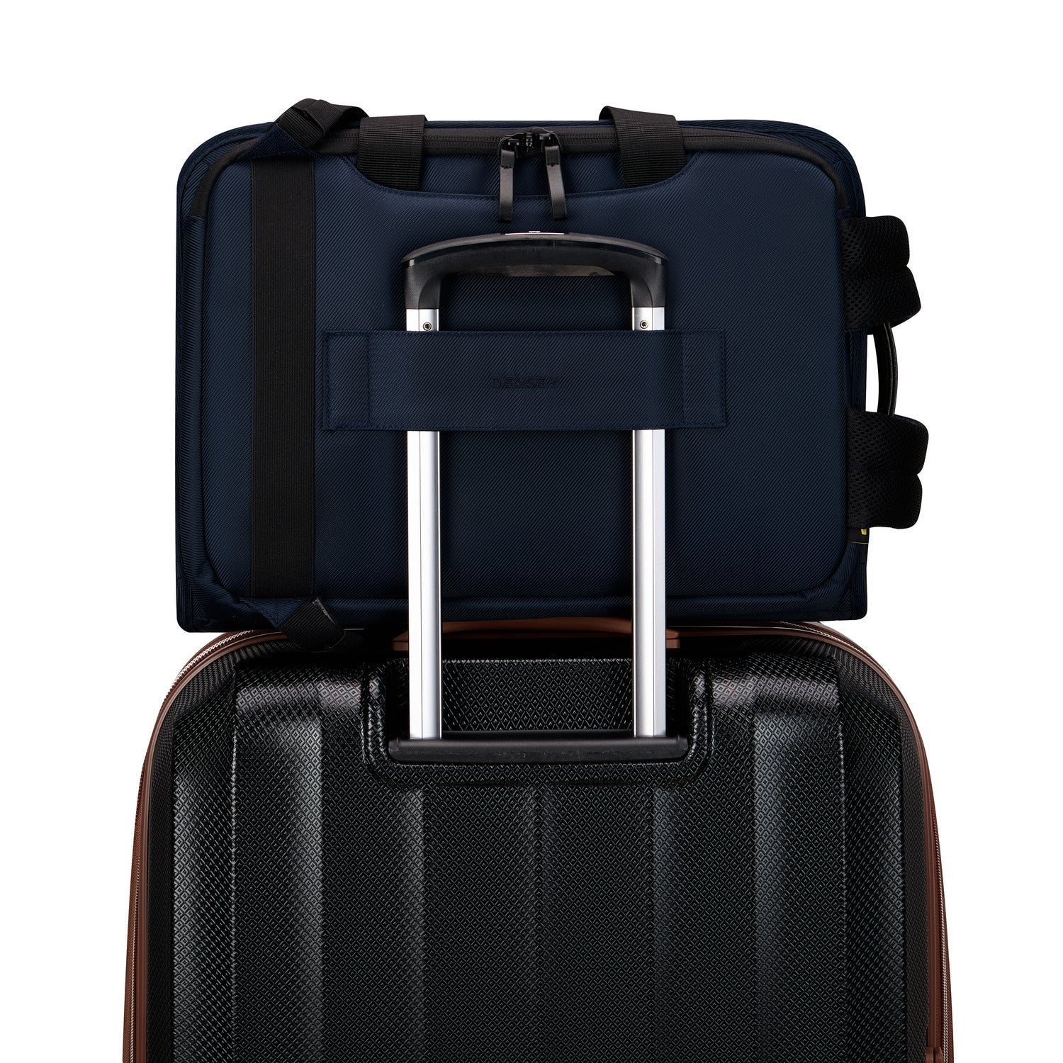 Delsey Paris Arche 2 Compartment Briefcase with Backpack Strap