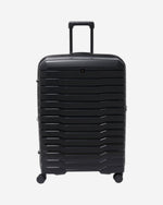Echolac Lordnorth 77cm Hardcase Expandable 4 Double Wheel Check-In Luggage Trolley Black - PPT008 - 28 BLACK