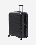 Echolac Lordnorth 77cm Hardcase Expandable 4 Double Wheel Check-In Luggage Trolley Black - PPT008 - 28 BLACK