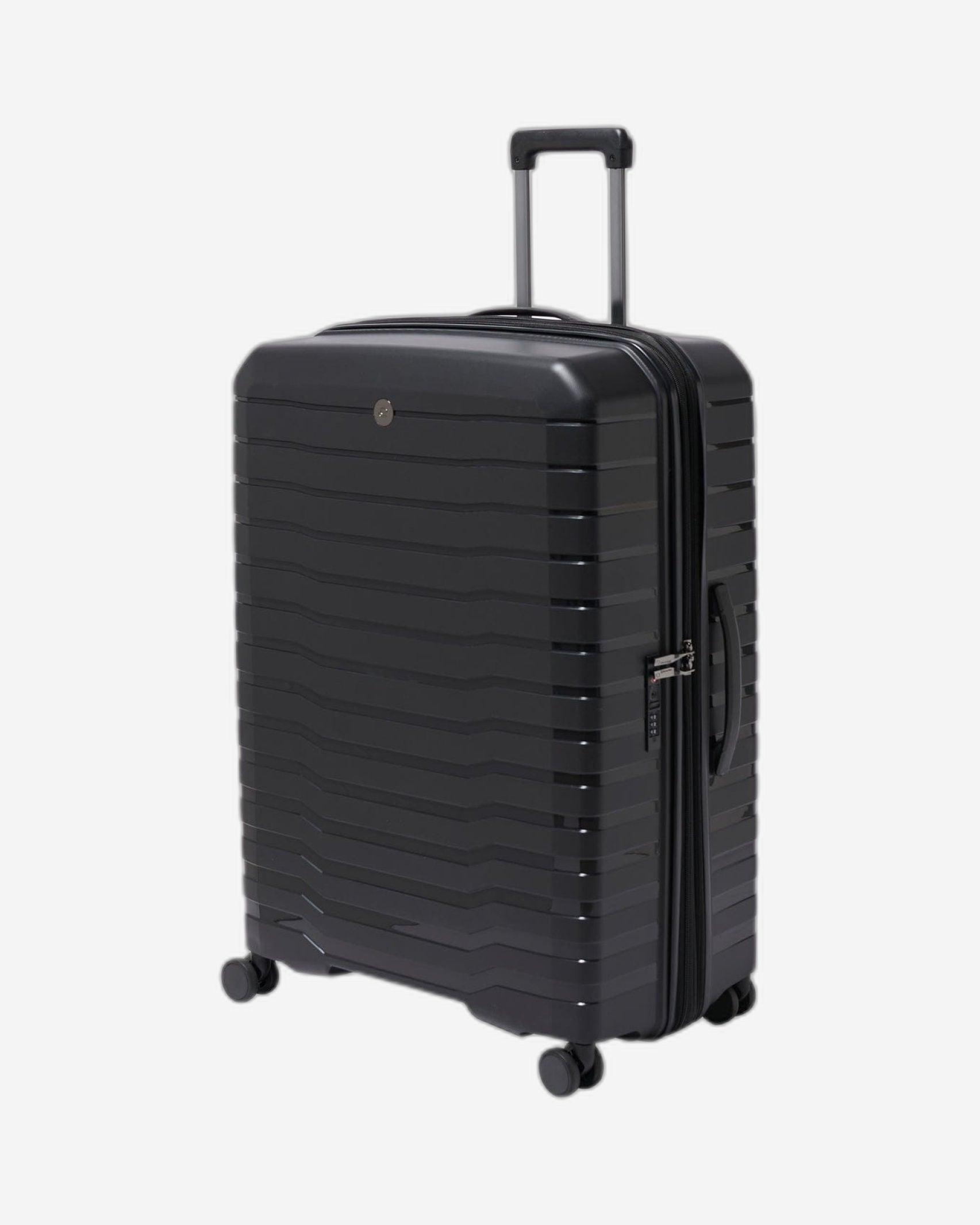 Echolac Lordnorth 77cm Hardcase Expandable 4 Double Wheel Check-In Luggage Trolley Black - PPT008 - 28 BLACK