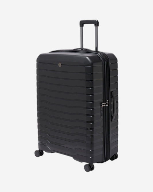 Echolac Lordnorth 77cm Hardcase Expandable 4 Double Wheel Check-In Luggage Trolley Black - PPT008 - 28 BLACK