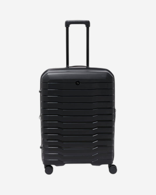 Echolac Lordnorth 68cm Hardcase Expandable 4 Double Wheel Check-In Luggage Trolley Black - PPT008 - 24 BLACK