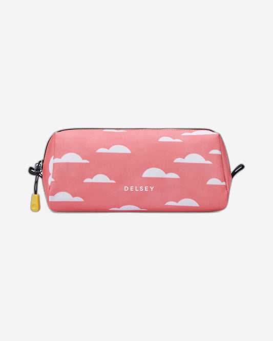 Delsey Paris Back To School 2023 Top Zip Opening Pencil Case 1 Compartment Pink Printing - 00338917119
