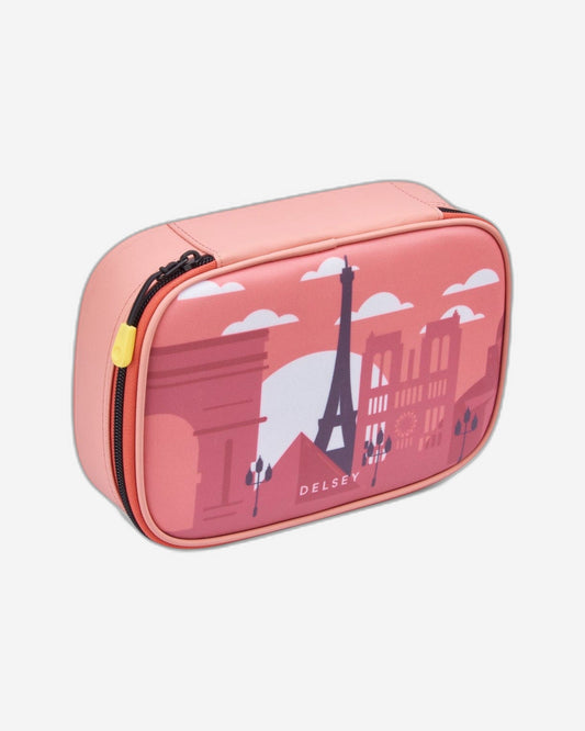 Delsey Paris Back To School 2023 Pencil Box Large Size Pink Printing - 00338917519