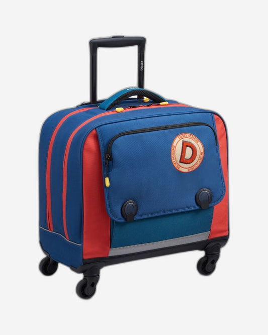 Delsey Paris Back To School 2023 4 Wheel Horizontal School Bag - 15.6" Blue - 00338945202
