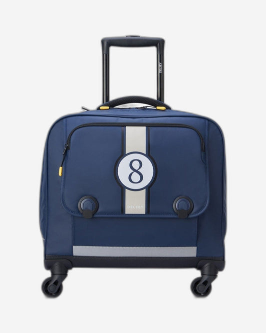Delsey Paris Back To School 2023 4 Wheel Horizontal School Bag - 15.6" Blue Printing - 00338945212