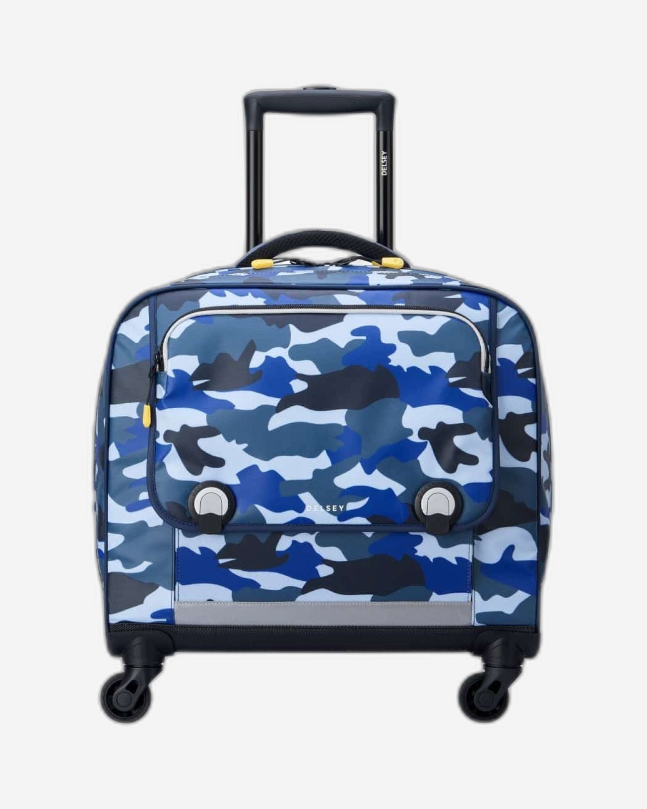 Delsey Paris Back to School 2023 Horizontal School Bag Camo Blue