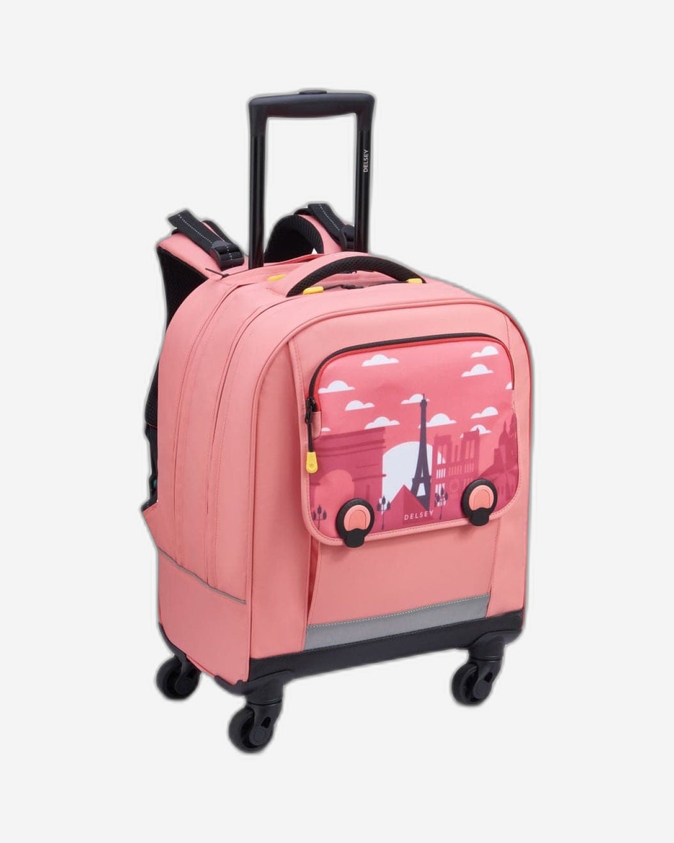 Delsey Paris Back to School 2023 Vertical Backpack Pink