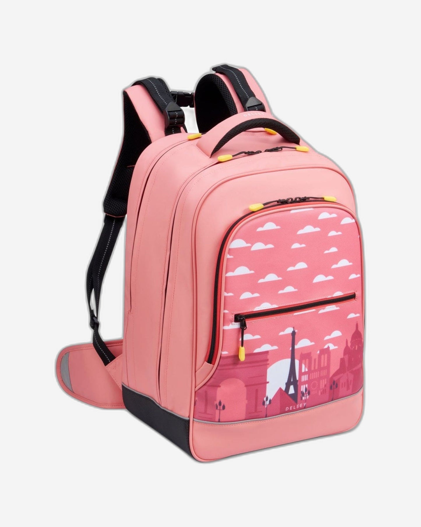 Delsey Paris Back To School 2023 2 Compartment Backpack - 15.6" Pink Printing - 00338962119