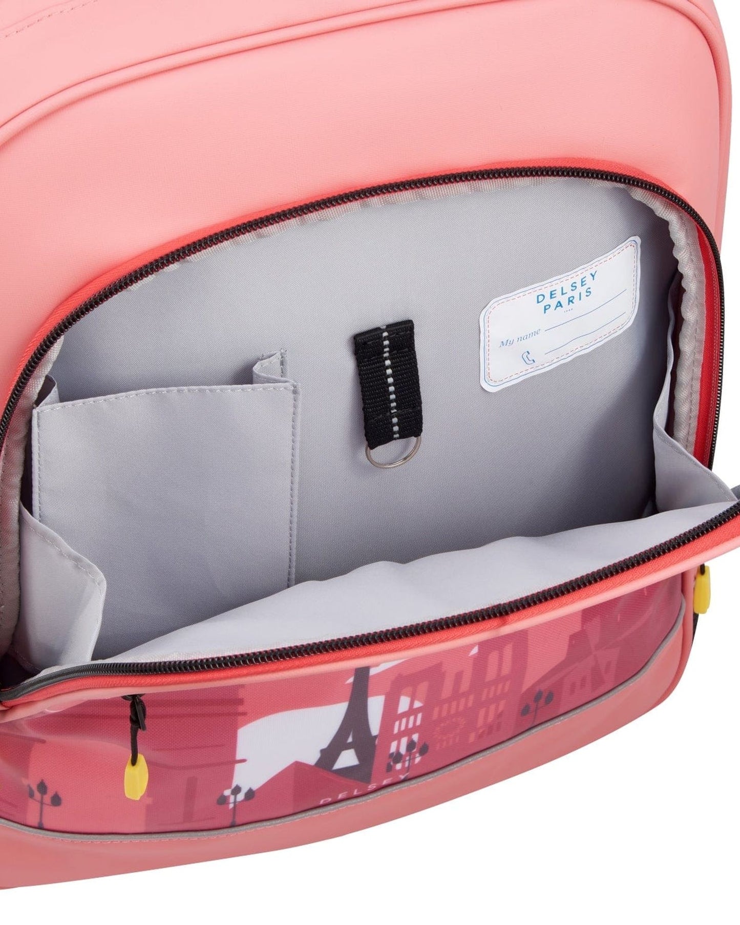 Delsey Paris Back To School 2023 2 Compartment Backpack - 15.6" Pink Printing - 00338962119