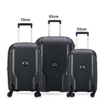 Delsey Paris Clavel 3 Piece Luggage Set 55+70+83Cm