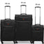 Wenger Eazy 54+68+80cm Softcase Expandable Luggage Trolley Set Of 3 - Black