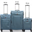 Wenger Eazy 54+68+80cm Softcase Expandable Luggage Trolley Set Of 3 - Teal