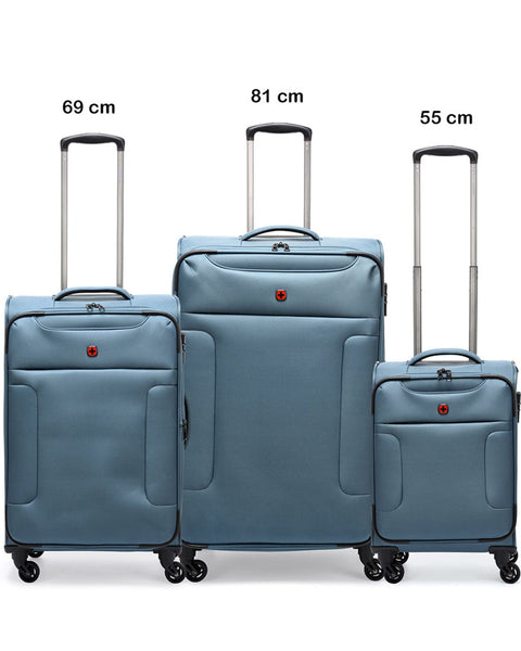 Buy Wenger Eazy 54+68+80cm Softcase Expandable Luggage Trolley Set