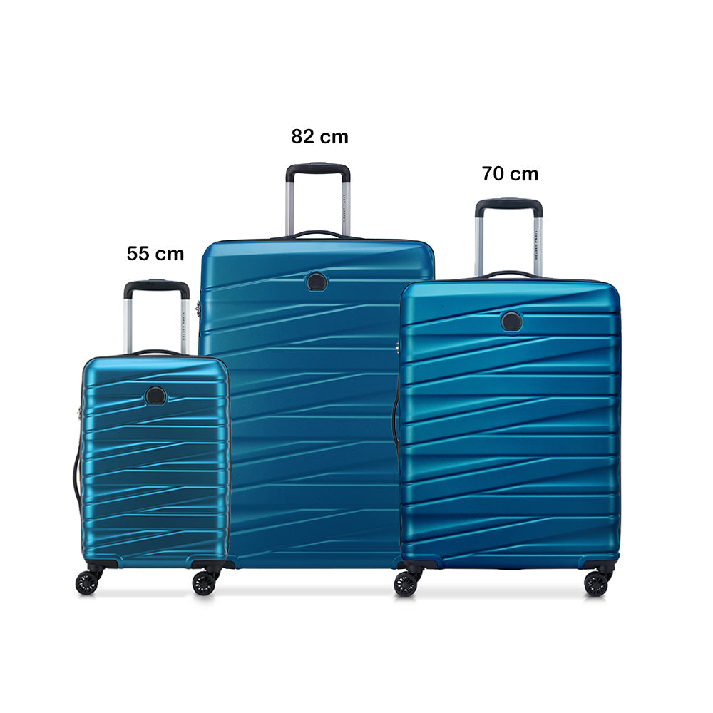 Delsey Paris Tiphanie 3Piece Luggage Set 55+70+82Cm