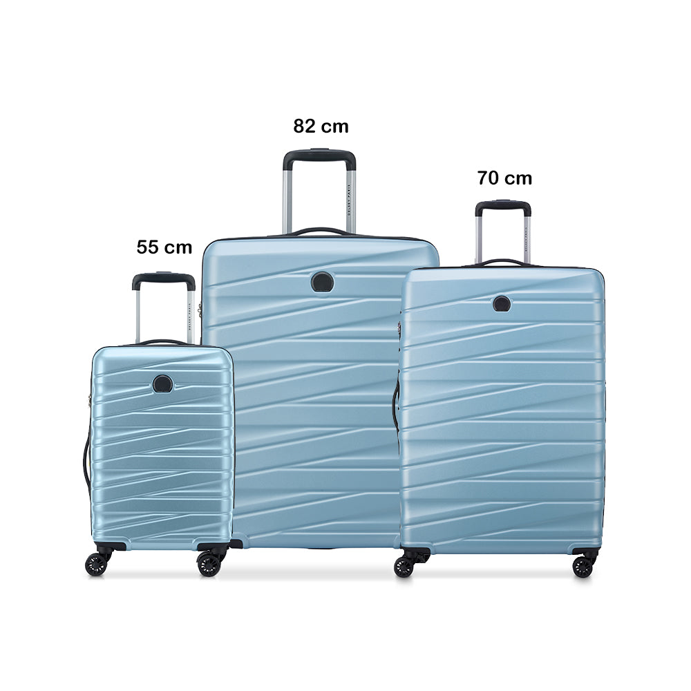 Delsey Paris Tiphanie 3Piece Luggage Set 55+70+82Cm