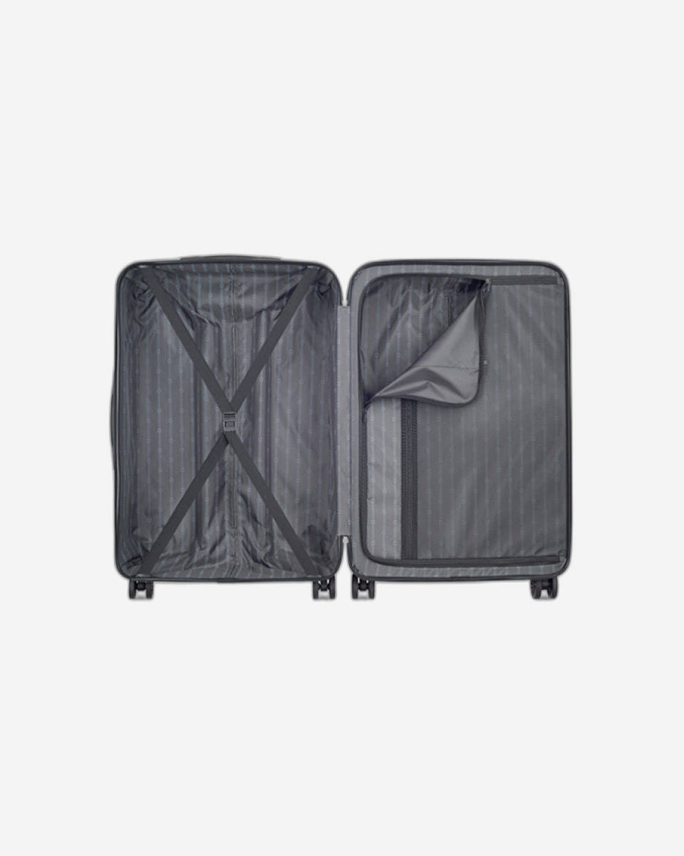 Delsey Paris Ophelie 55+70+82Cm Hardcase 4 Double Wheel Expandable Cabin & Check-In Luggage Trolley Set Glossy Pink + Free  Agreable Backpack