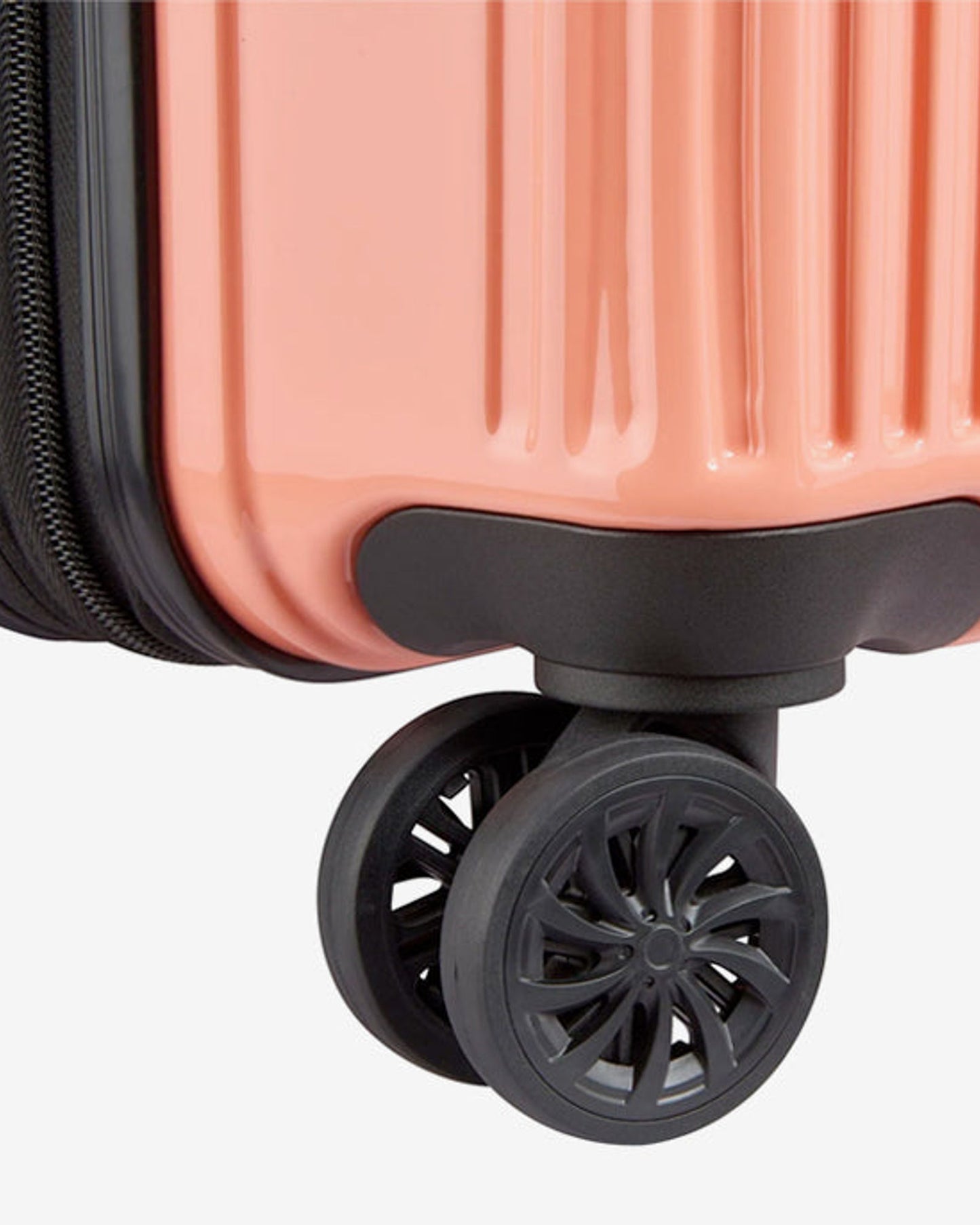 Delsey Paris Ophelie 55+70+82Cm Hardcase 4 Double Wheel Expandable Cabin & Check-In Luggage Trolley Set Glossy Pink + Free  Agreable Backpack