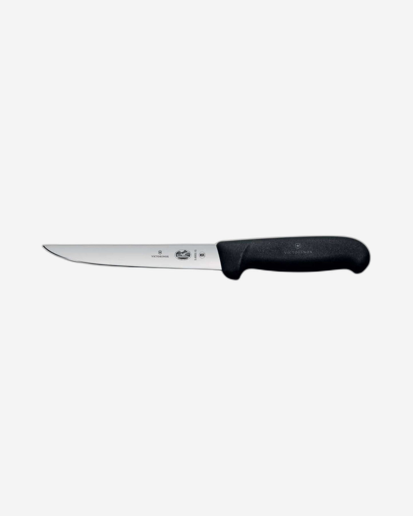 Victorinox Fibrox Boning Knife 15Cm Straight Black - 5.6003.15