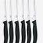 Victorinox Swiss Classic Steak Knife Set 6Pcs 11Cm Wavy Black - 6.7233.6