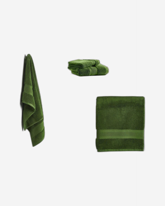 Jasper Conran "Zero Twist Cotton" Bath Towels Collection in Forest Green