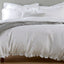 Christy Organic Cotton Retreat Ruffle Duvet Cover White