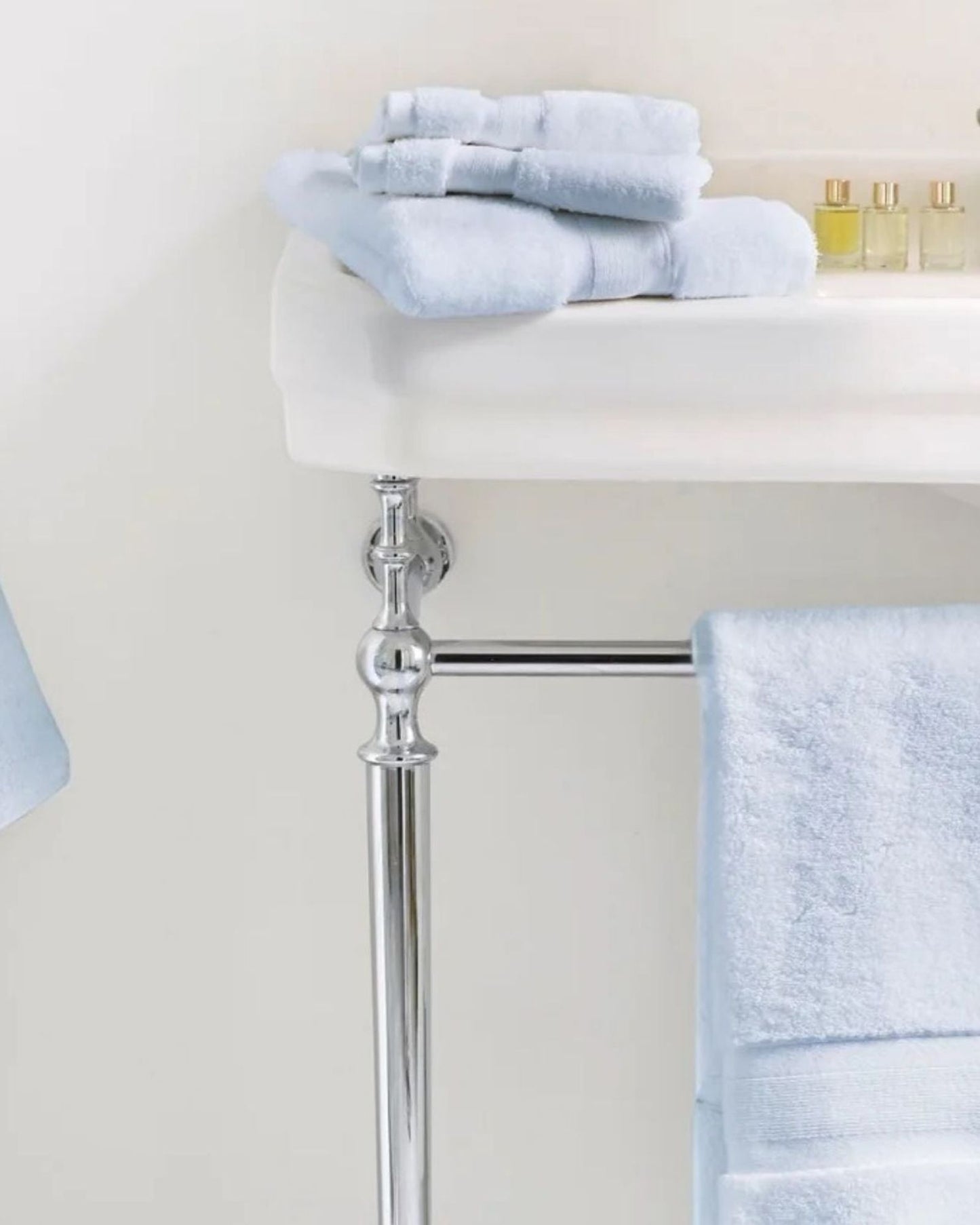 Jasper Conran "Zero Twist Cotton" Bath Towels Collection in Pale Blue